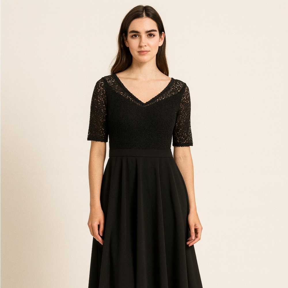 Boden Black Lace Dress